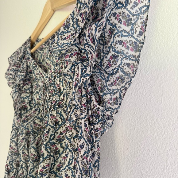 Isabel Marant Etoile Madrana Short Sleeve Top in Ecru Current Season FR40 / US8 - Picture 7 of 10